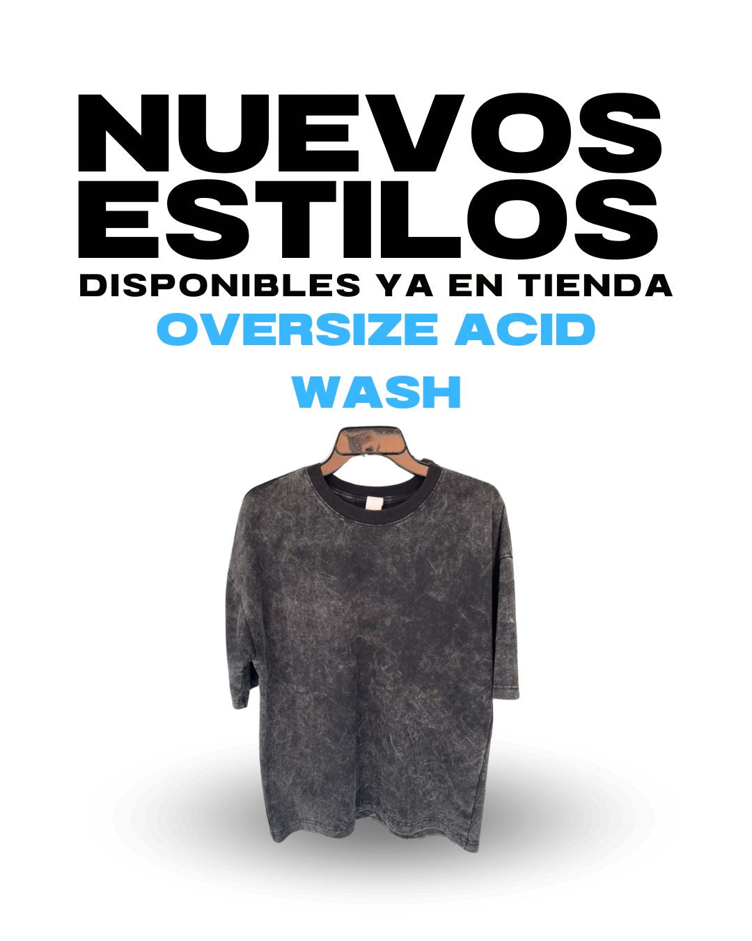 Playera Oversize ACID WASH Premium (252gr)